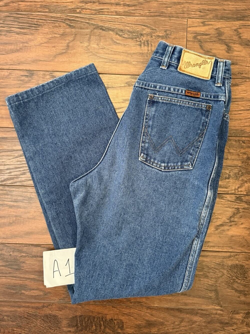 Rare Vintage Wrangler Women’s Junior Fit Jeans 11 27x30 Pony Pocket Made In USA